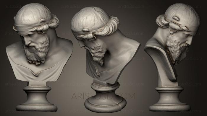 Busts and heads antique and historical (BUSTA_0347) 3D model for CNC machine